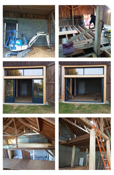 Première partie des travaux du nouveaux gite