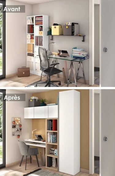 Aménager un bureau avec rangements