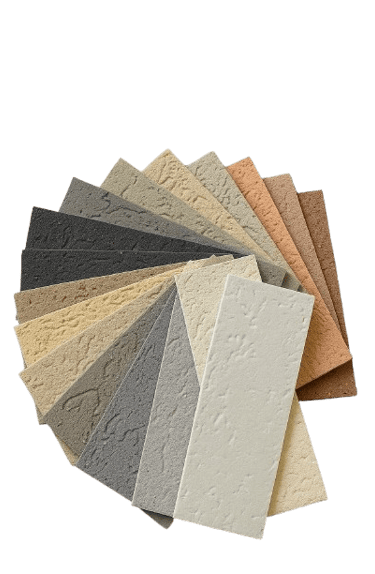 Muestrario de colores fisico con textura real de mano para mayoristas vendedores y colocadores