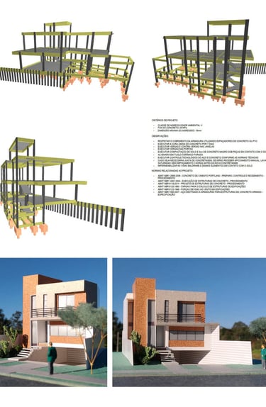 3d projeto estrutural, contenção de cortina - Arqmaisart
