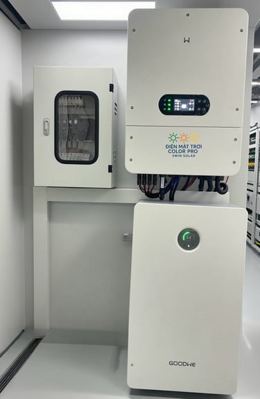 Tủ điện hệ thống 15kWp Hybrid GoodWe