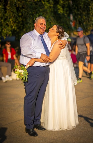 Brautpaar beim Shooting in Berlin an der Spree