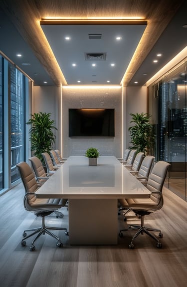 ofis ve dükkan tasarımı ile düzenlenen iç mekân