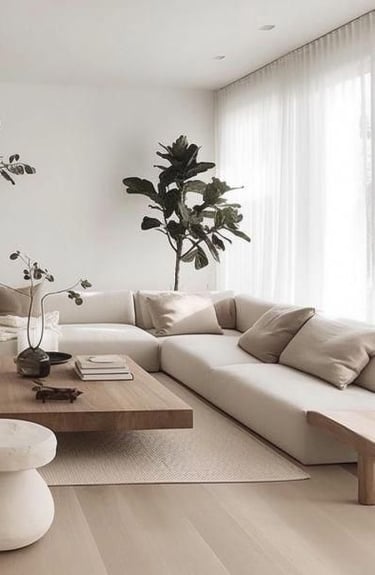 laminant parke uygulaması ile yenilenmiş modern yaşam alanı zemini