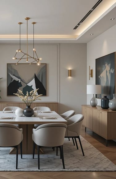 salon tasarımı ile bütünlük sağlanan yaşam alanı