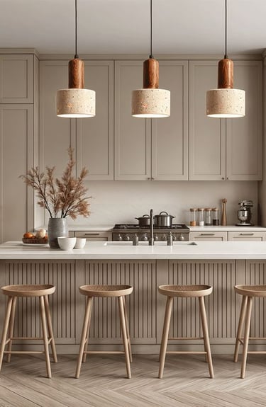 Günlük kullanım konforu ön planda tutulan mutfak alanı