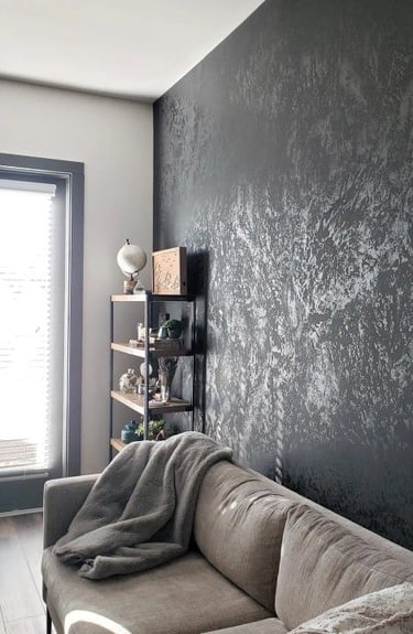 italyan boya ile şık duvar dekorasyonu