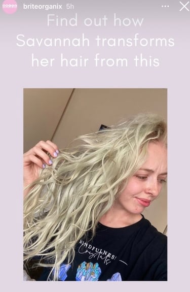 haircare collaboration savannah jade ireland