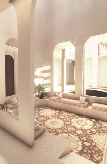 View of the informal majlis of the proposed Etihad House