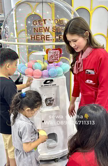 sewa mesin gachapon jumbo surabaya