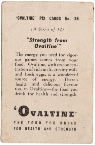 Rare 1950s Ovaltine Australian Sports Pix Card No 29 Netball