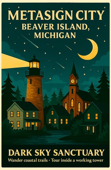 Poster - METASIGN CITY Beaver Island Michigan