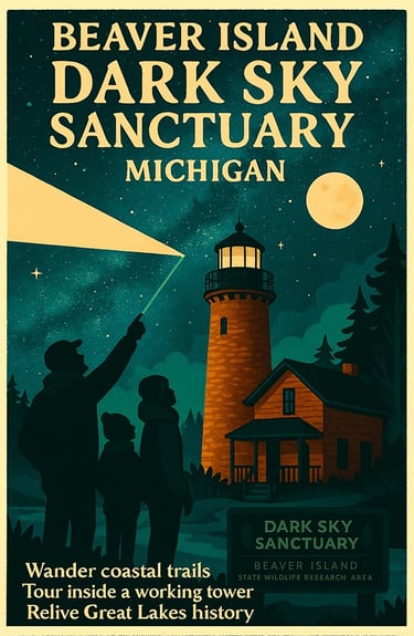 Poster - Beaver Island DARK SKY SANCTUARY Michigan