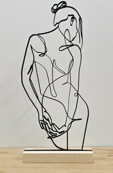 a sculpture of a woman's torso