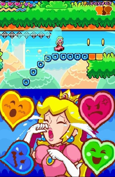 Super Princess Peach - Try Crying on the Donut Lifts