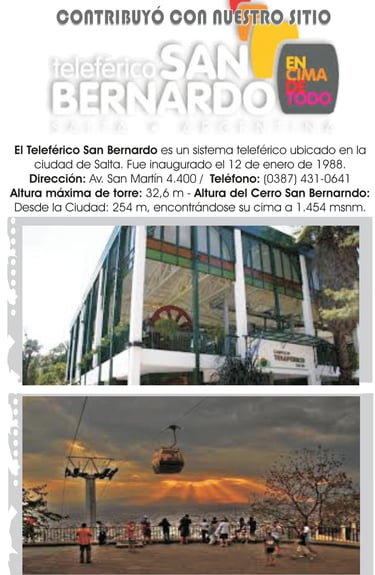 Imagen: Teleférico San Bernardo