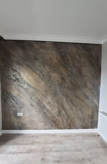 mermer görünümlü italyan boya tasarımı