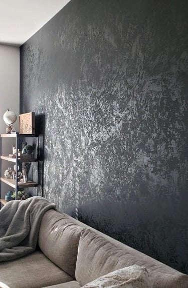 italyan boya ile şık duvar dekorasyonu