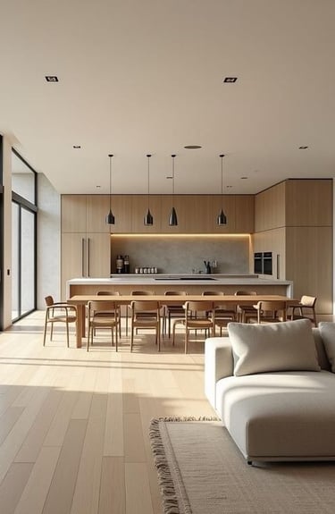 şık aydınlatmalı modern salon tasarımı