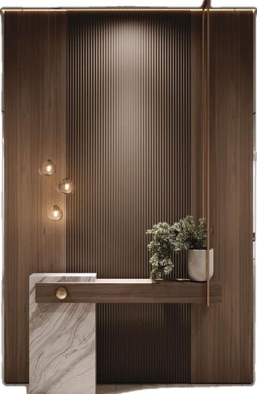 modern çizgilere sahip salon dekorasyonu