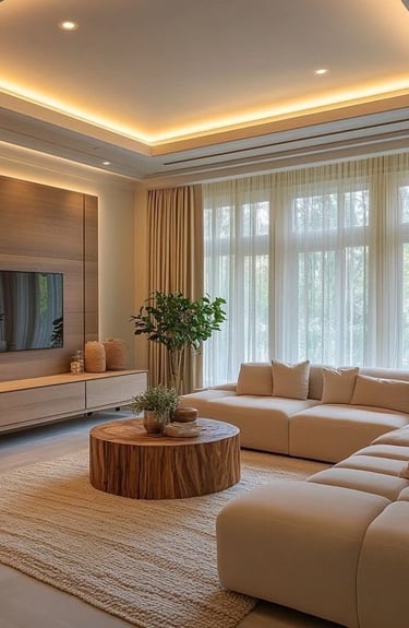 alçıpan asma tavan uygulaması tamamlanmış alan