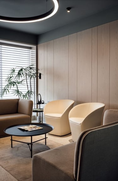 ofis tadilatı kapsamında yenilenen çalışma alanı