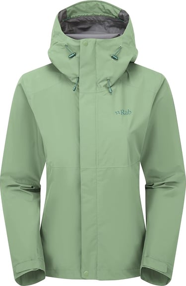 Rab Downpour Jacket Lightweight Waterproof Hooded Coat for Hiking & Trekking