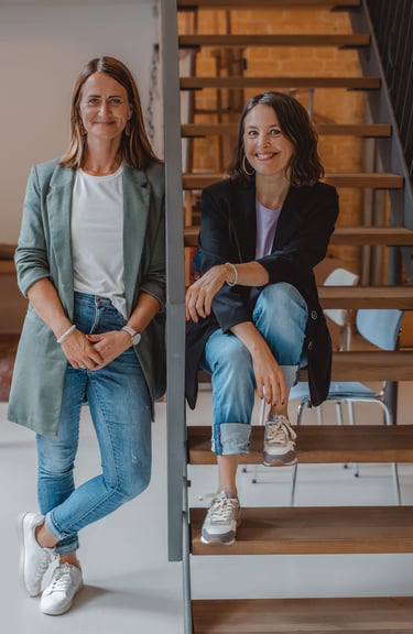 Kathrin Possik und Patricia Bellmann, Gründerinnen von Freddy & Oskar Trauerbegleitung