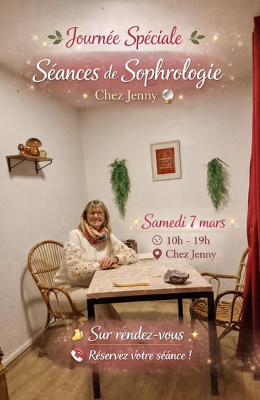 Sandrine Thibault sophrologue with Jenny, at arcanum leviosa