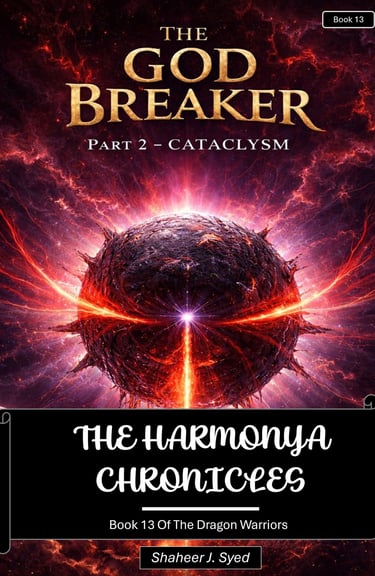 Book 13 Cover - Book 13 Of The Dragon Warriors The God Breaker Part 2
