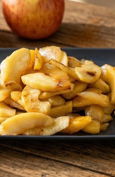 Caramelized apples at home without sugar recipe