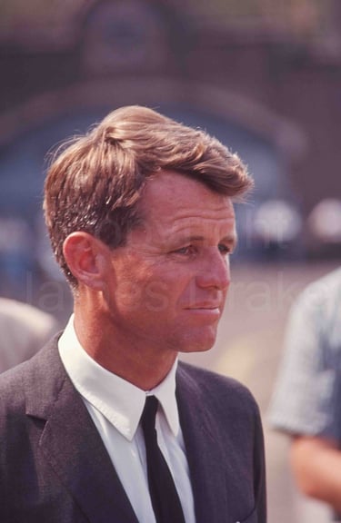Robert F. Kennedy at Franklin Field in Philadelphia in 1964 by James Drake
