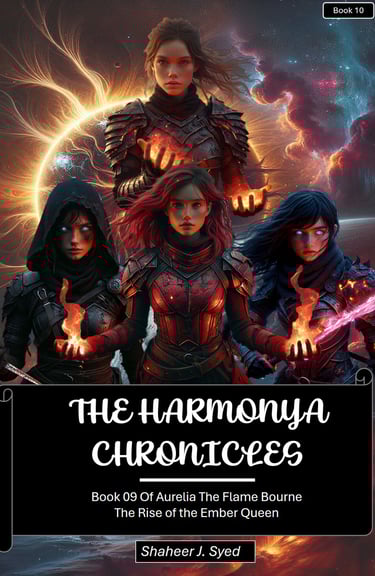 Book 10 cover – Of Aurelia , epic fantasy novel from The Harmonya Chronicles