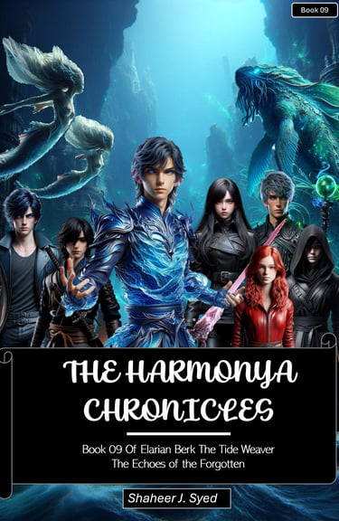 Book 9 cover – Of Elarian Berk, epic fantasy book from The Harmonya Chronicles