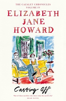 Cover of “Casting Off” by Elizabeth Jane Howard, showing a seated couple in a vintage living room.