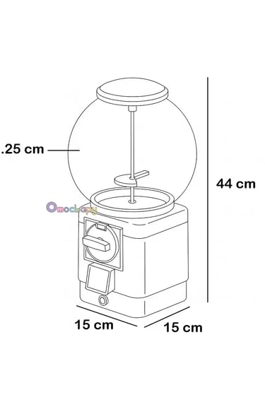 gachapon mini/gumball – mesin kecil untuk pop-up & meja kasir
