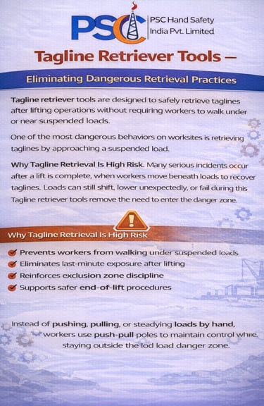 Suspended Load Safety-Hands Free Tools