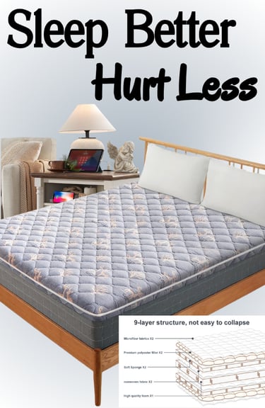 3" Foam 9 Layer Mattress Topper 