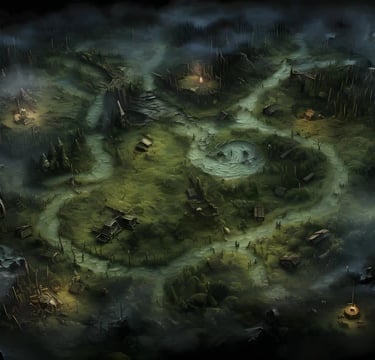 battlemap d'un marais