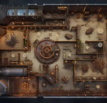 Battle map le laboratoire de l'inventeur