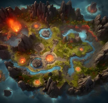 Battle map terre des dinosaures 