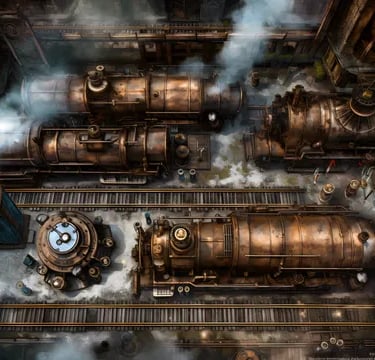 Steampunk battle map