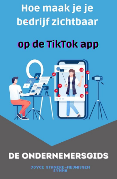voorkant van boek Hoe maak je je bedrijf zichtbaar op de tiktok app