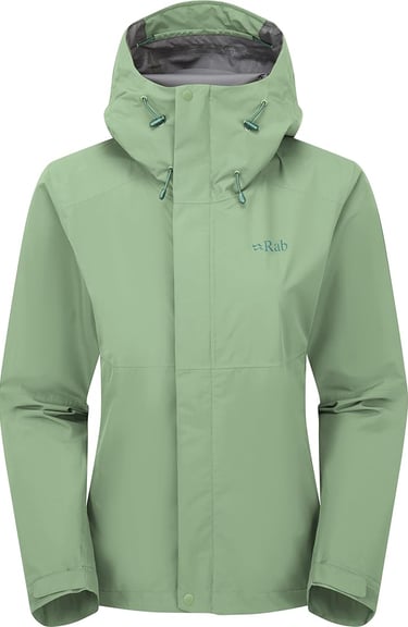 Rab Downpour Jacket Lightweight Waterproof Hooded Coat for Hiking & Trekking