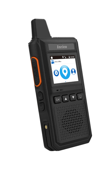 Radio portatil PoC Inrico T710A compacto para comunicacion empresarial