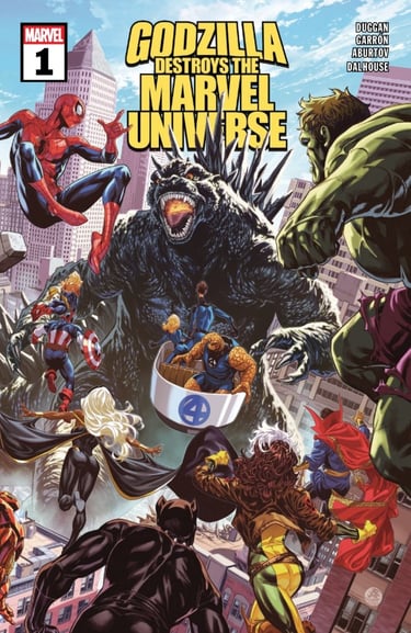 Godzilla Destroys the Marvel Universe #1