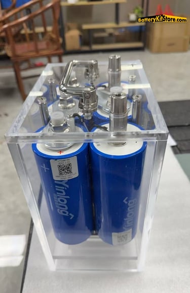 detail of LTO cylindrical battery cells