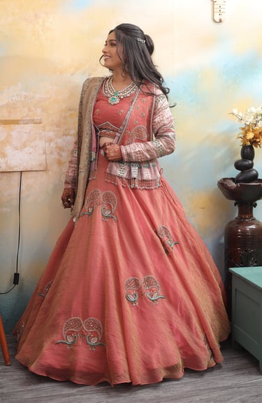 "Stunning soft glam look created for a Destination Wedding bride in Siddhpur, featuring a trending