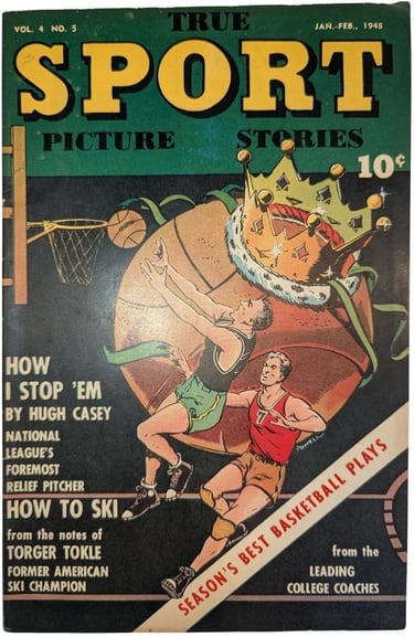 True Sport Picture Stories Magazine vol. 4 no. 5 January February 1948 Basketball Plays
