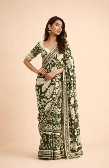 Bahar-e-gara Parsi Saree